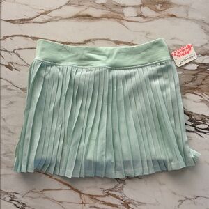 FP Movement by Free People Mint Pleated Mini Skirt